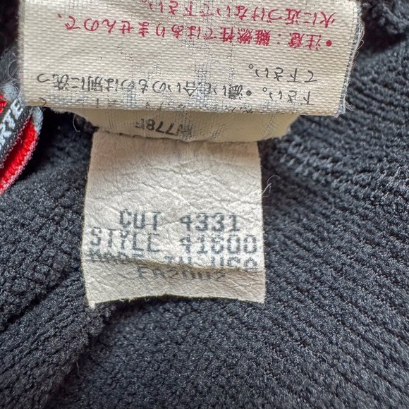 Vintage Patagonia Pullover Mens Medium Black Polartec Fleece Zip Up Made USA 90s - Picture 11 of 14